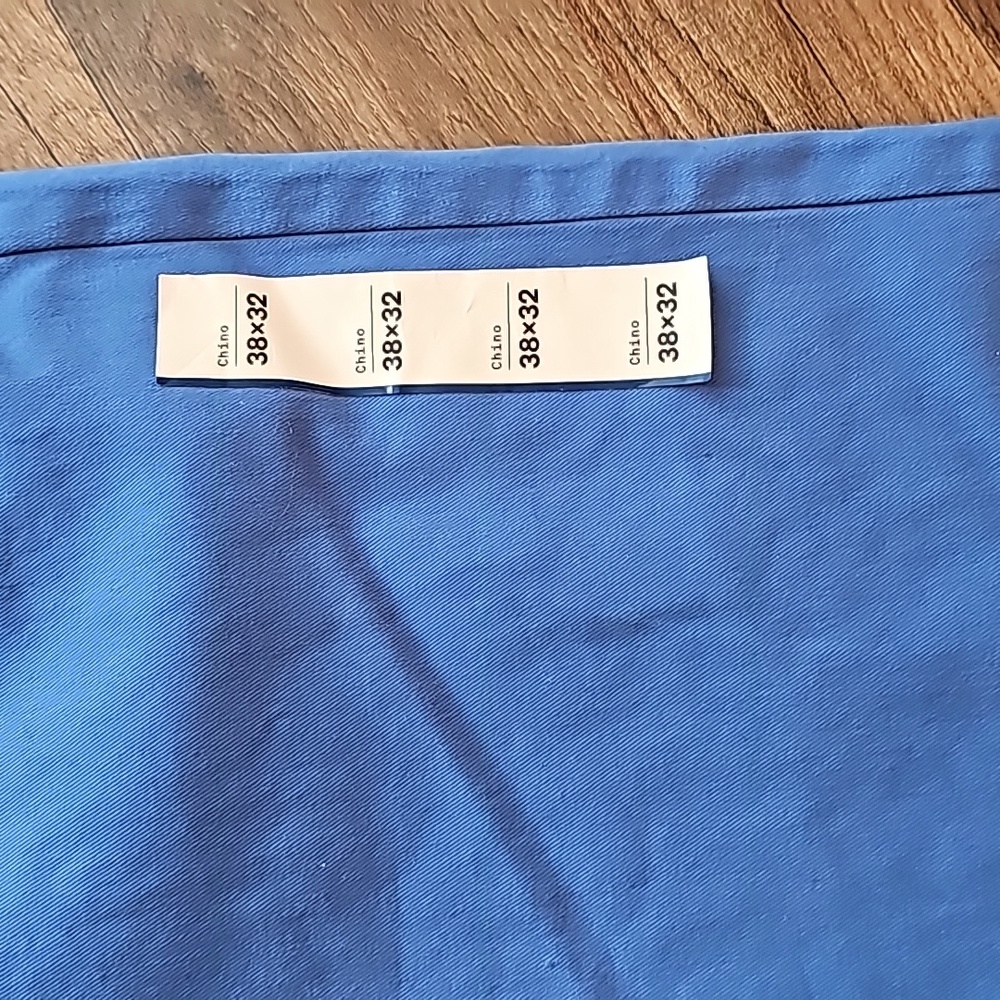 Sz 38 x 32 Houston White BNWT Cobalt Blue royal chino khaki prep classic look - Picture 4 of 7